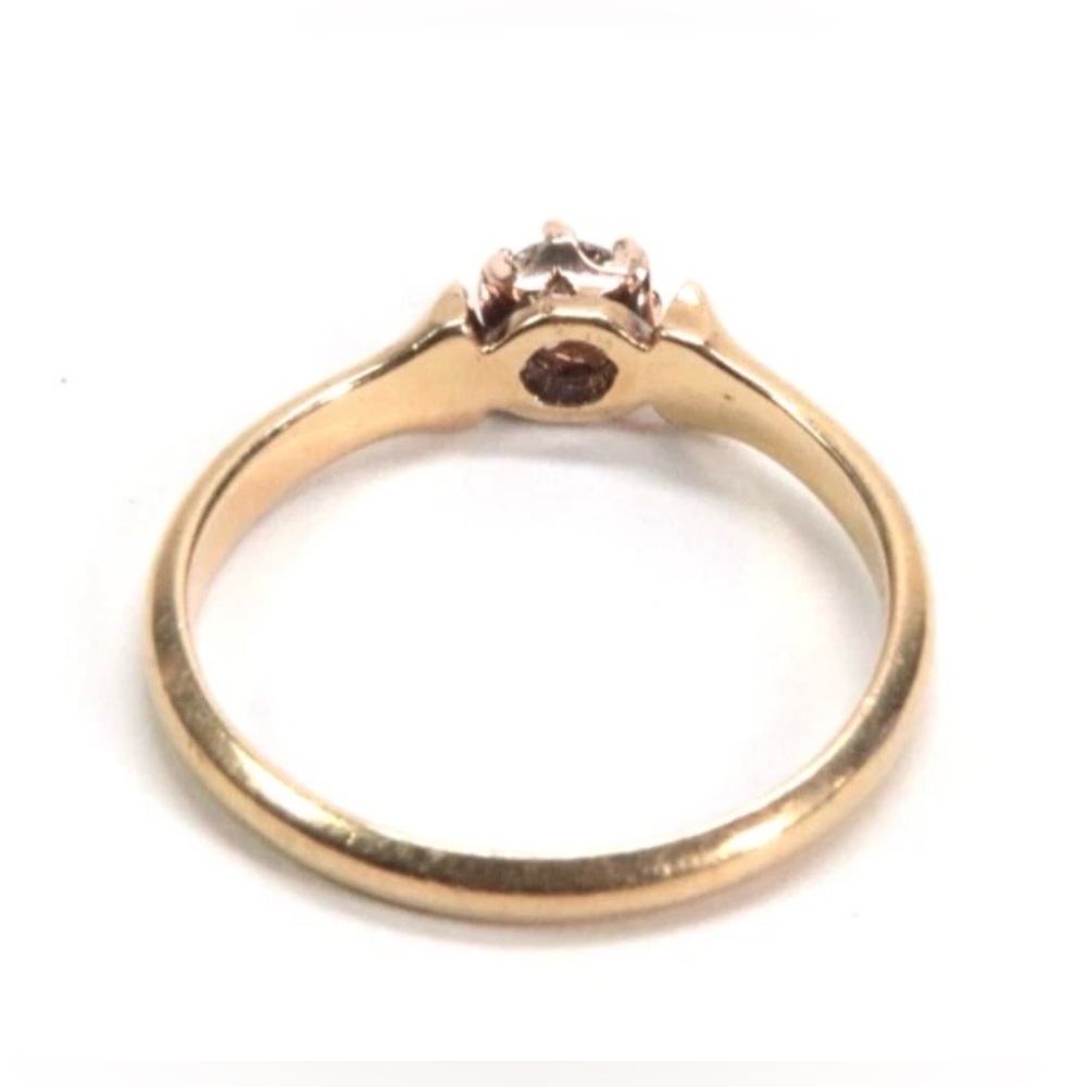 Antique Tiffany & Co. 18K Yellow Gold Diamond Engagement Ring - Picture 3 of 6